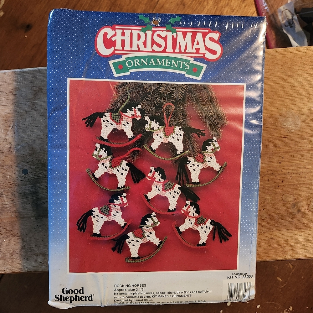 Good Shepherd Christmas Rocking Horse Ornaments New Old Stock